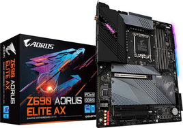 Gigabyte Z690 Aorus Elite AX (Rev1.x) ATX DDR5 Quad M.2, PCIe 5.0, USB 3.2 Gen 2X2 Type-C, WiFi 6, 2.5GbE LAN
