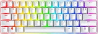 Razer Huntsman Mini 60% Gaming Keyboard, Fastest Keyboard Switches Ever, Clicky Purple Optical Switches, Chroma RGB Lighting, PBT Keycaps, Onboard Memory - Mercury White/Black