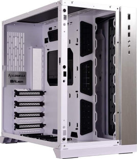 Lian Li O11 Dynamic Tempered Glass on The Front Chassis Body, SECC ATX Mid Tower Gaming Computer Case, White/Black