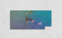 Soccer Blue Background RGB GPU Backplate