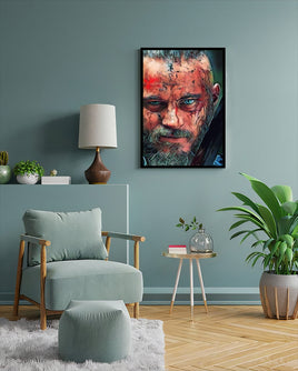 Ragnar Portrait Poster with Frame