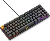 Glorious GMMK V2 Pre-Built Modular Mechanical Keyboard, ABS Doubleshot Keycaps, 65% Layout, 67 Keys, Fox Linear Switch, USB-C Interface, 5-Pin Hotswap Support, White/Black/Pink