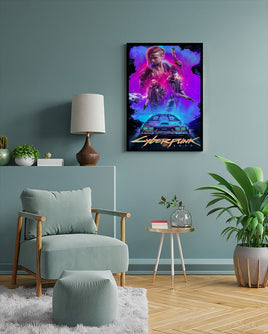 Cyberpunk 2077 Poster with Frame