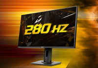 Asus TUF Gaming VG279QM HDR Monitor, 27 inch FullHD (1920 x 1080), Fast IPS, Overclockable 280Hz (Above 240Hz, 144Hz), 1ms (GTG), ELMB SYNC, G-SYNC Compatible, DisplayHDR