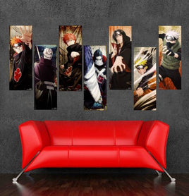 Custom Naruto Characters Mix Wall Art 35x80 7x cm