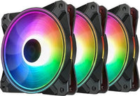 DeepCool CF120 Plus 3 Pack RGB 120mm Fan, Addressable RGB LED Lighting 3 pack,120mm PWM Fan