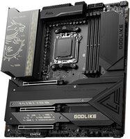 MSI MEG X670E GODLIKE AM5 E-ATX Motherboard, AMD X670 Chipset, 4 x DDR5 128GB Max Memory, I225V 2.5Gbps LAN, AMD Wi-Fi 6E, Bluetooth 5.2, 3x PCIe 5.0 x16, 4x M.2 Slot, USB 3.2/2.0