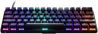SteelSeries Apex 9 Mini Gaming Keyboard with Fast Optical Switches, Linear OptiPoint Optical Switches, 100M Keypresses, 5 Custom Profiles, Per Key RGB Illumination, US, Black