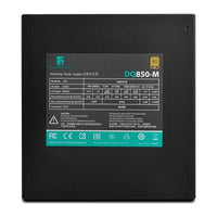 DeepCool DQ850M 850 Watts 80 Plus Gold certified True Modular - BLACK