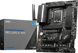 MSI Pro Z690-A WIFI ATX DDR5, M.2 PCIe 4.0, USB 3.2, PCI-Express 5.0, 16x LAN 2.5 GbE, Wi-Fi 6E