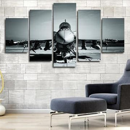 Custom Jet Fighter Wall Art Design 5 panel 35x60 35x80 35x100 cm