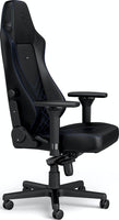 Noblechairs Hero Gaming Chair, 4D Armrests, Adjustable Lumbar Support, Class 4 Gas Lift, 60mm Casters, Max Load Up To 150kg, Aluminium Base, Black / Blue
