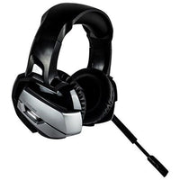1st Player Fire Dancing Voice Control Gaming Headset, Noise Cancelling Mic, Cool LED Lights, Plug and Play - Black / Silver
