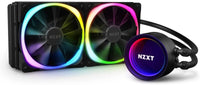 NZXT Kraken X53 RGB AIO RGB Black CPU Liquid Cooler Included 2 Fans, 240mm